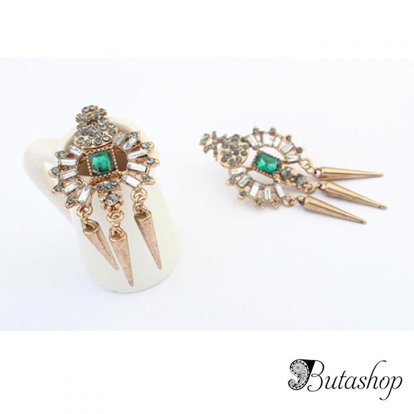 РАСПРОДАЖА! Эксклюзивные серьги - Бронза - www.butashop.com