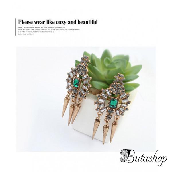РАСПРОДАЖА! Эксклюзивные серьги - Бронза - www.butashop.com