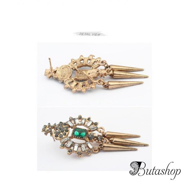 РАСПРОДАЖА! Эксклюзивные серьги - Бронза - www.butashop.com