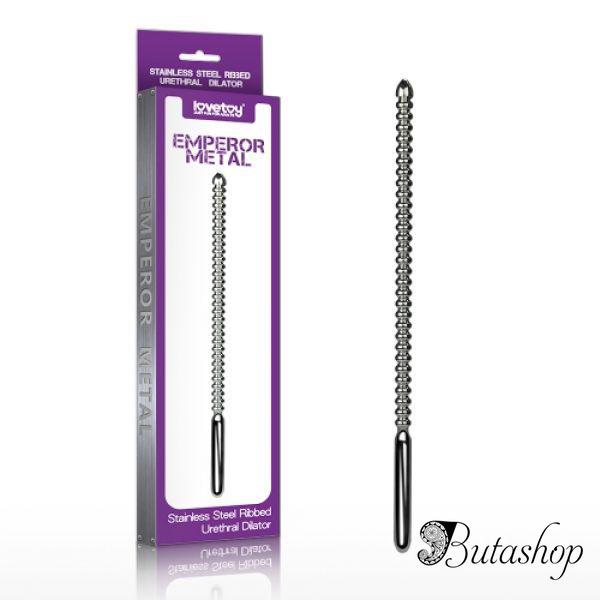 Ребристый уретральный расширитель из нержавеющей стали - www.butashop.com