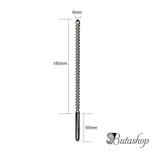 Ребристый уретральный расширитель из нержавеющей стали - www.butashop.com
