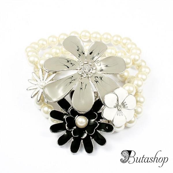 РАСПРОДАЖА! Очаровательный браслет с перламутровыми бусинами - www.butashop.com