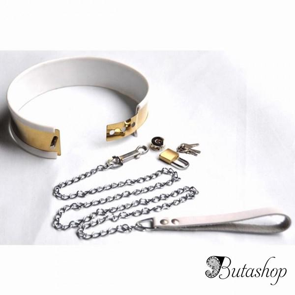 Ошейник в золотом цвете Steel Neck Collar Adjustable - www.butashop.com