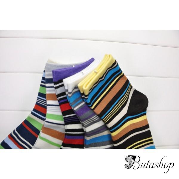 РАСПРОДАЖА! Носочки женские разноцветные, 5 шт. - www.butashop.com