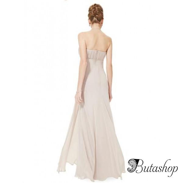 РАСПРОДАЖА! Платье без бретель с украшение из камней - www.butashop.com