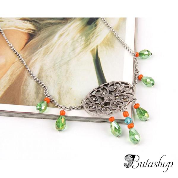 распродажа! шикарное ожерелье с горным хрусталём - www.butashop.com