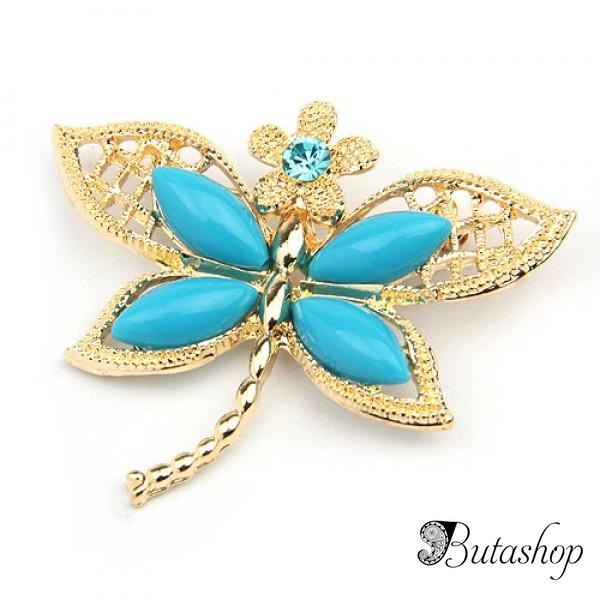 РАСПРОДАЖА! Брошь - Бабочка с цветочком - www.butashop.com