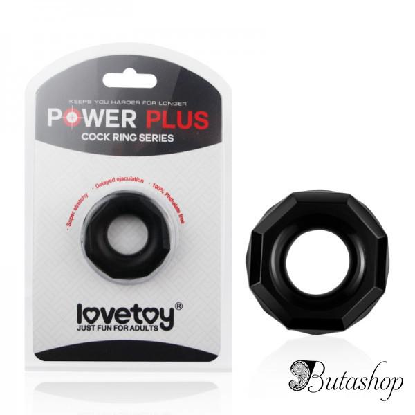 Прозрачное эрекционное кольцо Power Plus без вибрации - www.butashop.com
