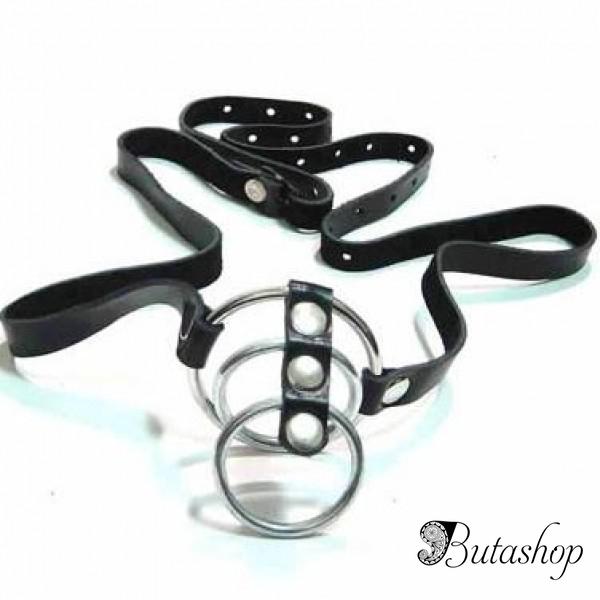 Фиксатор на пенис кожаный - www.butashop.com