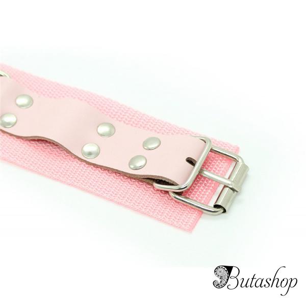 Розовые наручники на цепочке - www.butashop.com