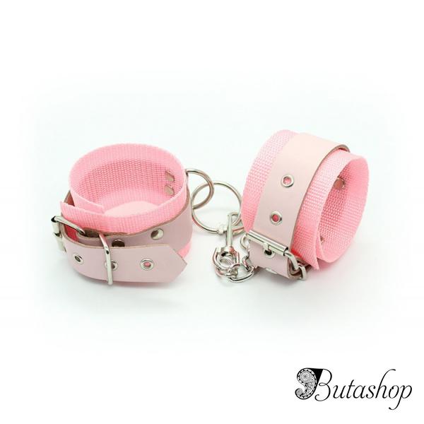 Розовые наручники на цепочке - www.butashop.com