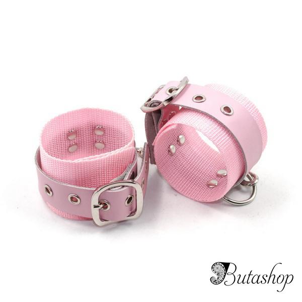 Розовые наручники на цепочке - www.butashop.com