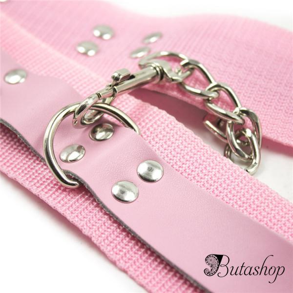 Розовые наручники на цепочке - www.butashop.com