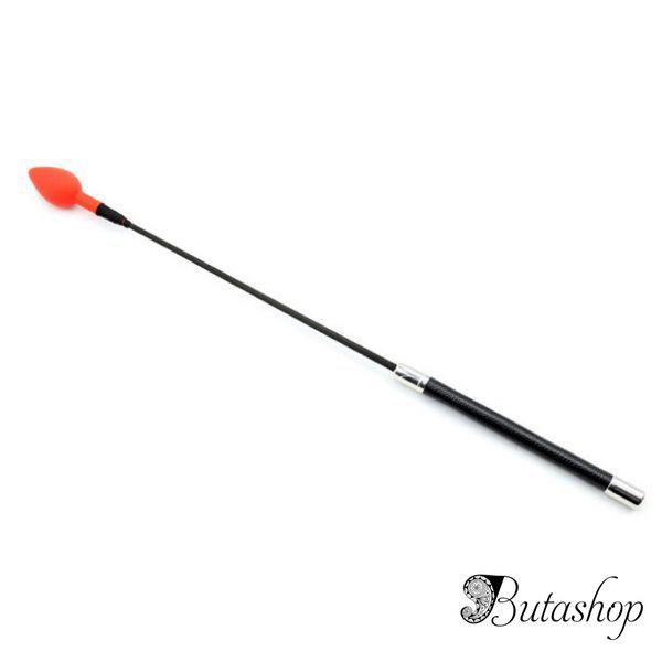 Кожаный стек с красным наконечником - www.butashop.com