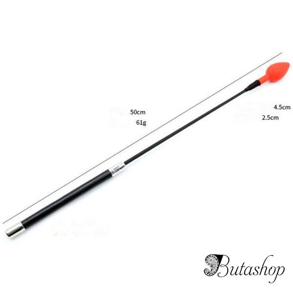 Кожаный стек с красным наконечником - www.butashop.com