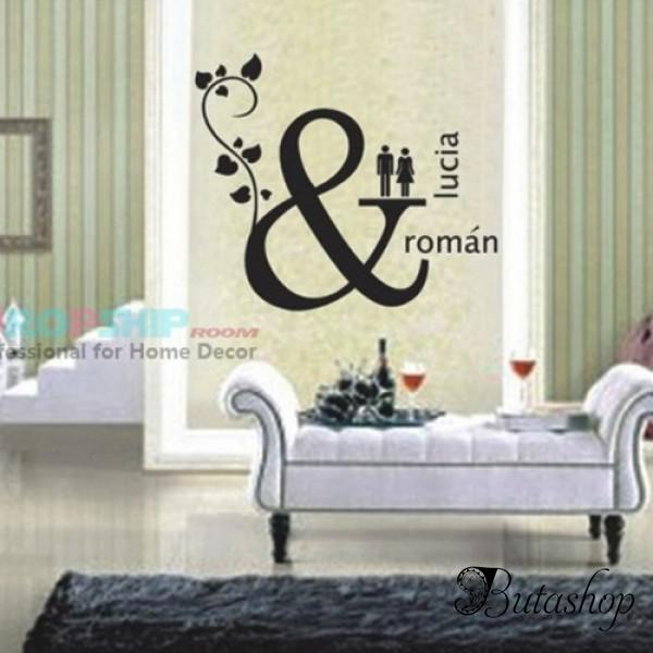 РАСПРОДАЖА! Виниловая наклейка - Lucia & Roman - www.butashop.com
