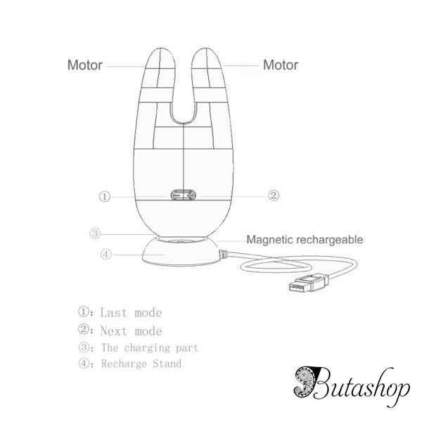 Вибростимулятор с ушками Bunny - www.butashop.com