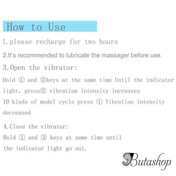 Вибростимулятор с ушками Bunny - www.butashop.com