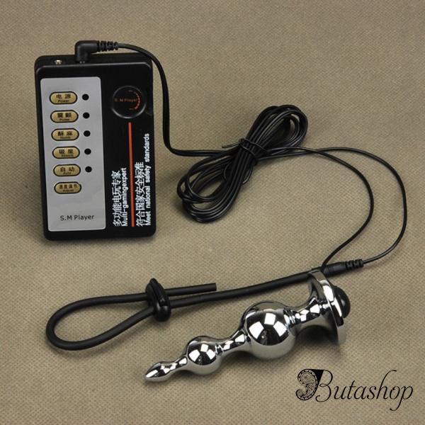 Электро-секс стимулирующая пробка + кольцо для пениса ZT080 - www.butashop.com