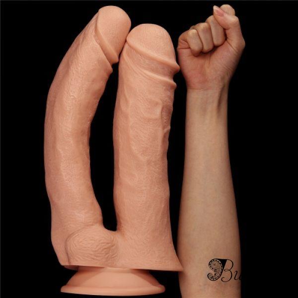 12 Realistic Mega Double Dildo - www.butashop.com