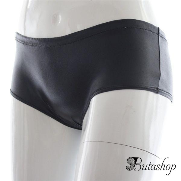 Черные виниловые трусики - www.butashop.com