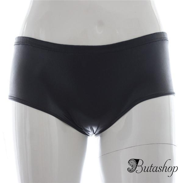 Черные виниловые трусики - www.butashop.com