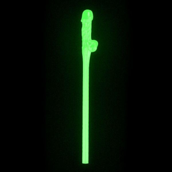 Glow in the Dark Willy Straws – Pack of 9 - www.butashop.com