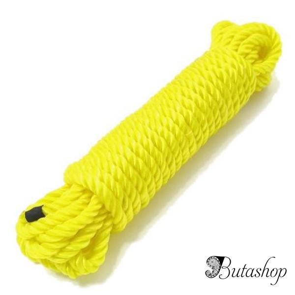 Желтые шелковые веревки для БДСМ-игр - www.butashop.com