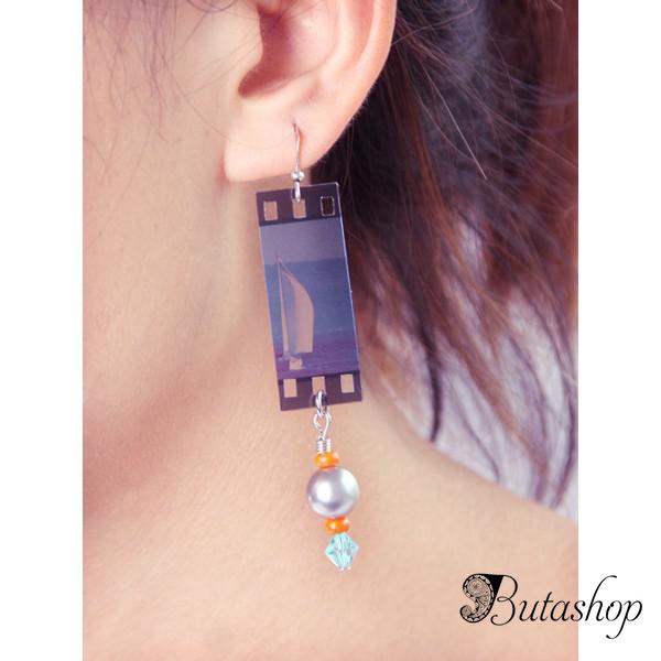 РАСПРОДАЖА! Модные серьги - Фотопленка - www.butashop.com