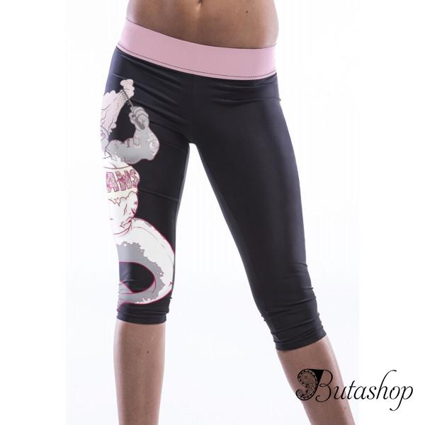 Короткие черные леггинсы - www.butashop.com