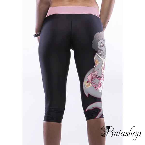Короткие черные леггинсы - www.butashop.com