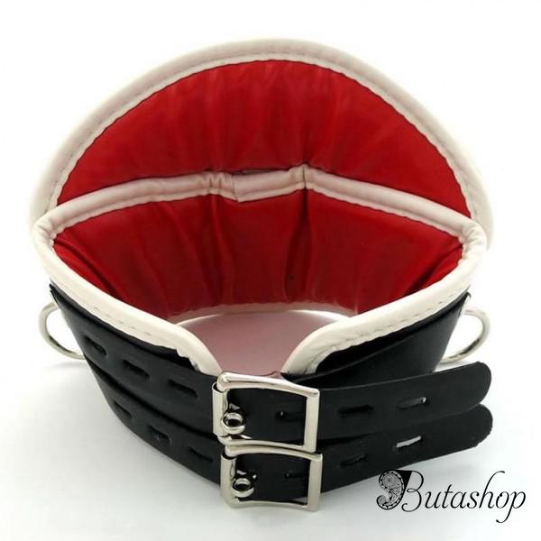 Черный-красный медицинский корсет для шеи Deluxe Padded - www.butashop.com