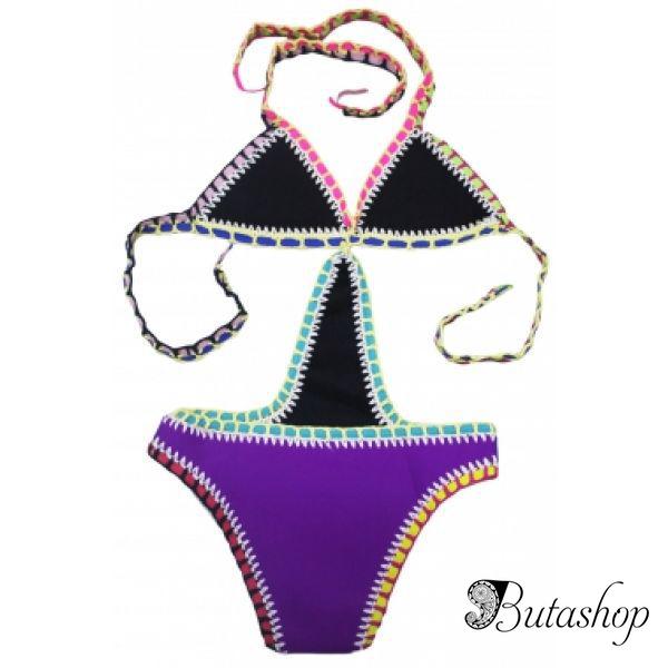 Фиолетовый купальник из неопрена - www.butashop.com