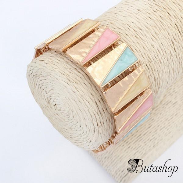 РАСПРОДАЖА! Браслет с геометрическим принтом - www.butashop.com