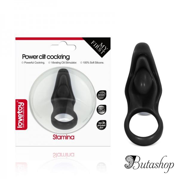 Насадка с вибрацией Power Stamina Clit Cockring - www.butashop.com