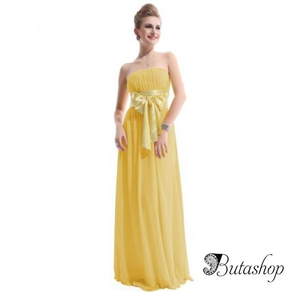 РАСПРОДАЖА! Очаровательное платье без бретель с бантом - www.butashop.com