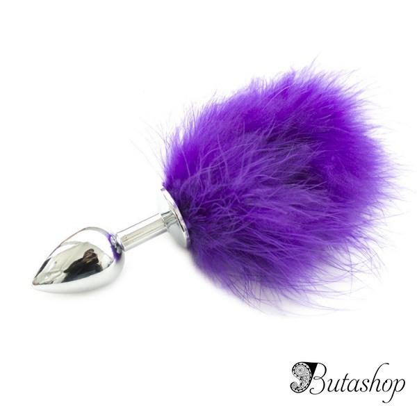 Пробка металлическая с фиолетовым хвостиком - www.butashop.com