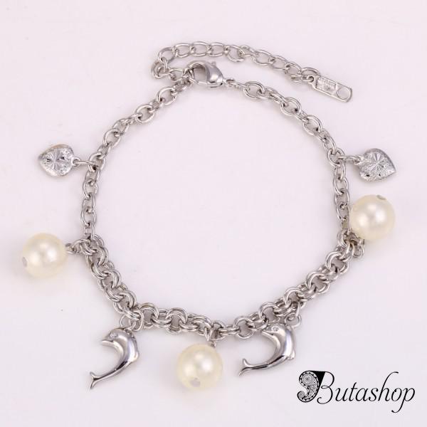 РАСПРОДАЖА! Модный браслет Xuping серебреный с камушками - www.butashop.com