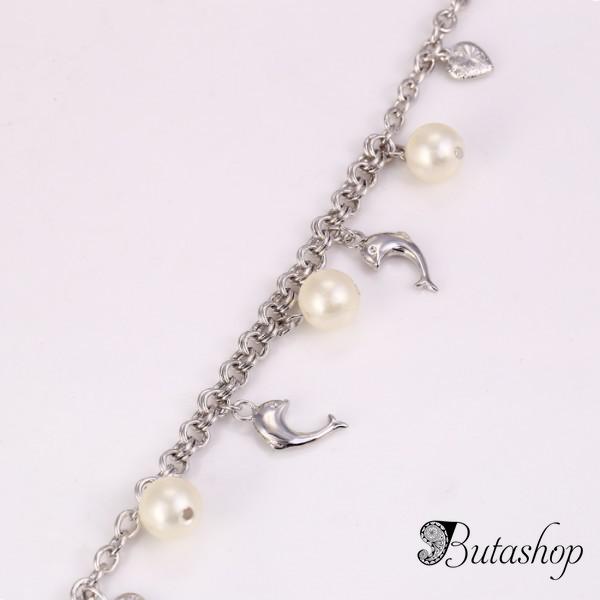 РАСПРОДАЖА! Модный браслет Xuping серебреный с камушками - www.butashop.com