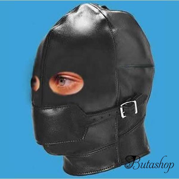 РАСПРОДАЖА! Кожаная черная маска - www.butashop.com