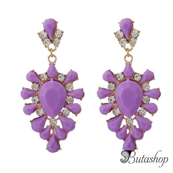 РАСПРОДАЖА! Фиолетовые серьги - www.butashop.com