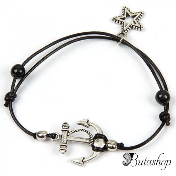 РАСПРОДАЖА! Классический браслет - Якорь - www.butashop.com