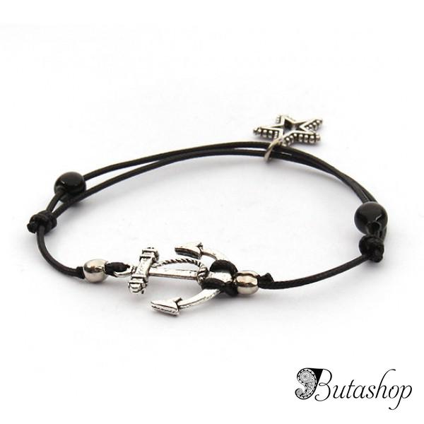 РАСПРОДАЖА! Классический браслет - Якорь - www.butashop.com