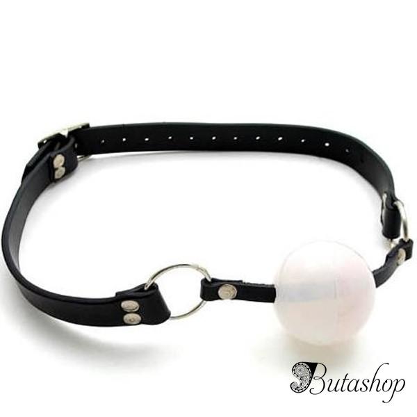 Белый классический кляп - www.butashop.com