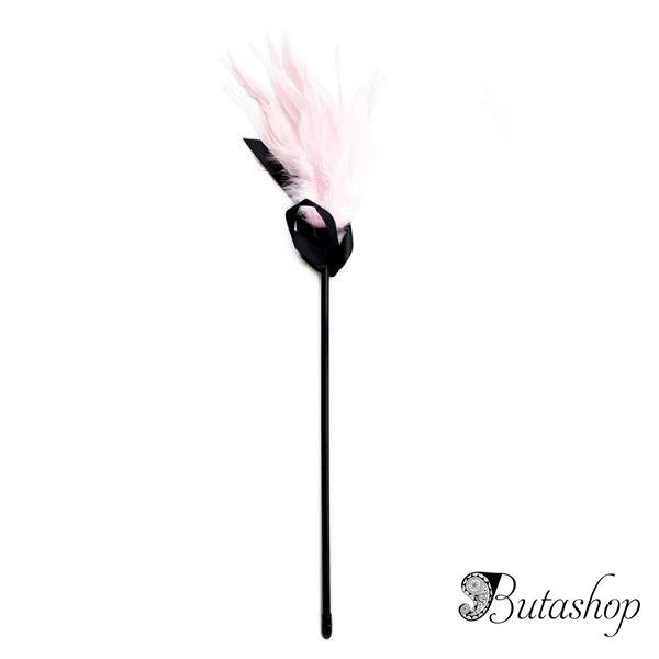 Кисточка-боа для прелюдии розовая - www.butashop.com