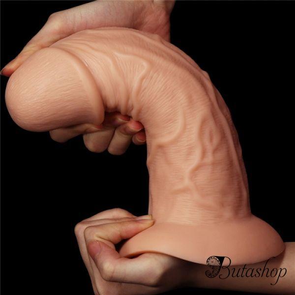9.5 Realistic Curved Dildo - www.butashop.com