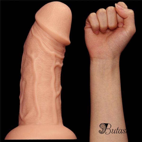 9.5 Realistic Curved Dildo - www.butashop.com