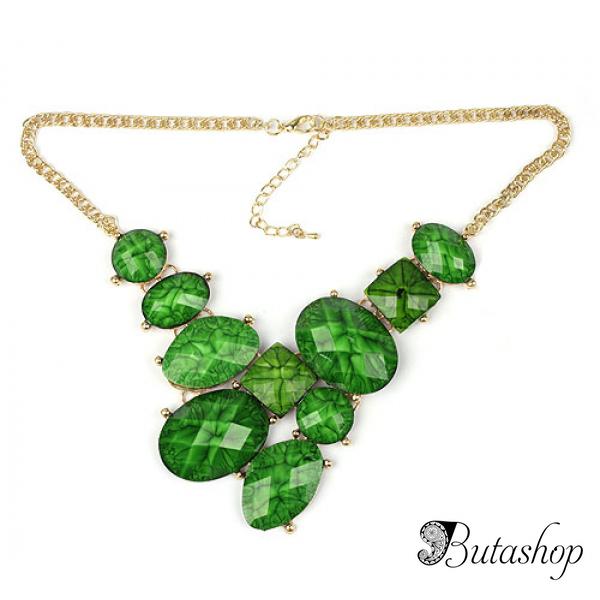 РАСПРОДАЖА! Ожерелье с большими камнями - www.butashop.com