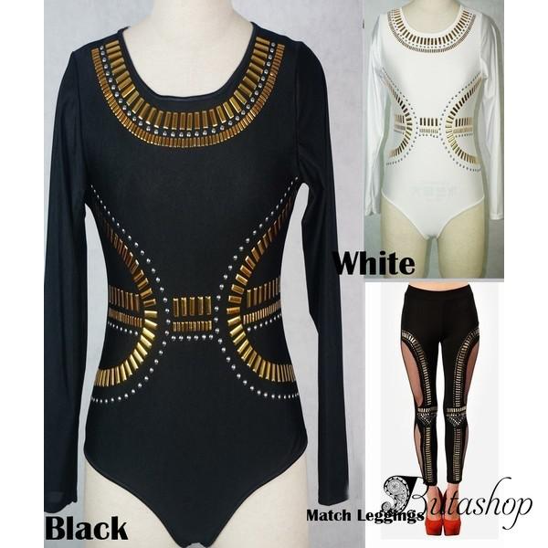 РАСПРОДАЖА! Стильное боди черного цвета - www.butashop.com