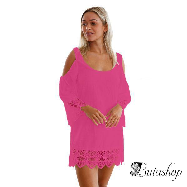 Пляжное платье с открытыми плечами - www.butashop.com
